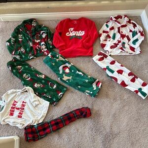 Carter's Holiday Pajama Set - Red, Green, and White